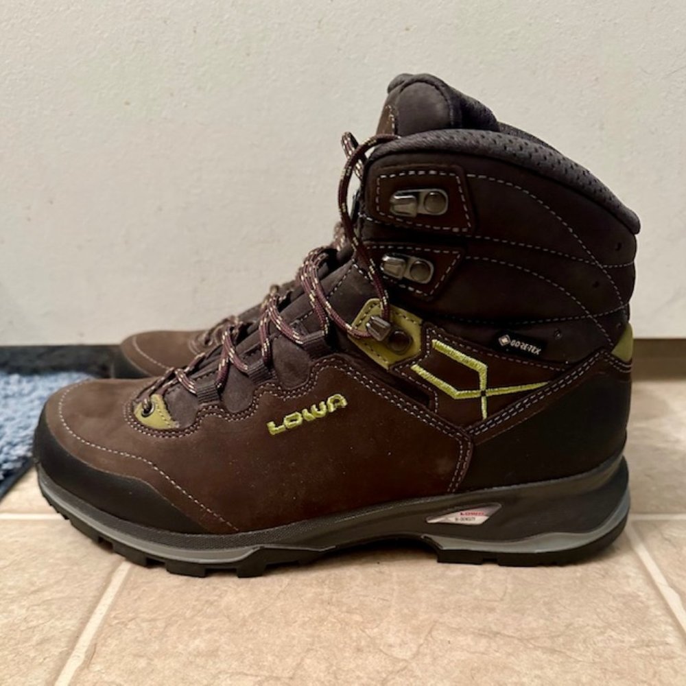 Women's Lowa Lady Light Hiking Boots **BRAND NEW** SLATE/GREEN SIZE 8.0 NO BOX - Picture 2 of 16